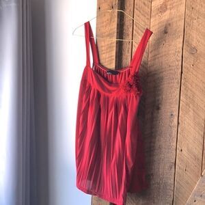 Vero Moda silklike red camisole